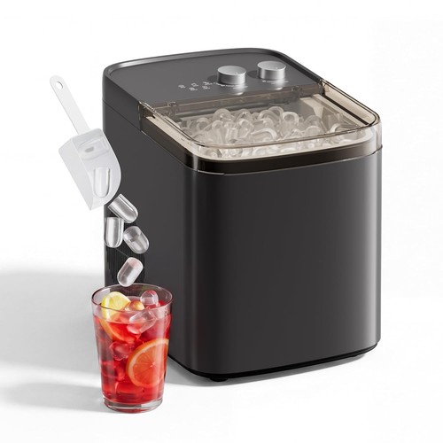 Ice maker scoop basket - w/,