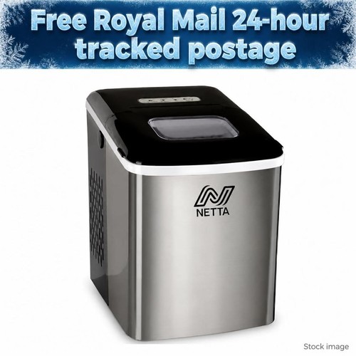 Silver ice maker - maker, machine