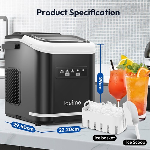 Loefme ice maker 10kg 24hrs - loefme,
